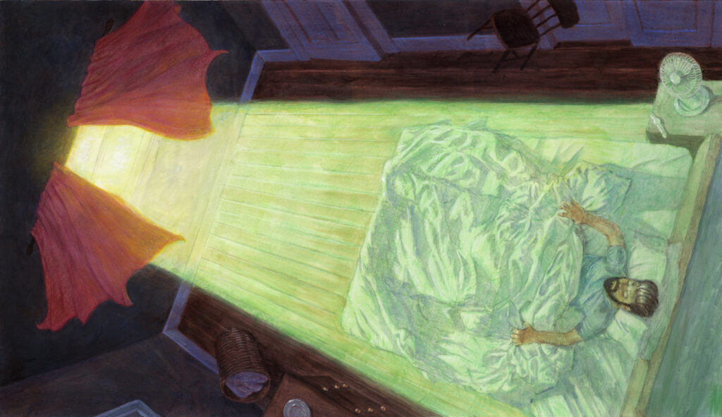 Sleep Paralysis – Film production – Blue Chalk Media, James Benley, James Bentley art, James Bentley artist, James Bentley illustration, James Bentley illustrator, illustration, illustration art, illustrator, illustration artists, contemporary illustration, artwork