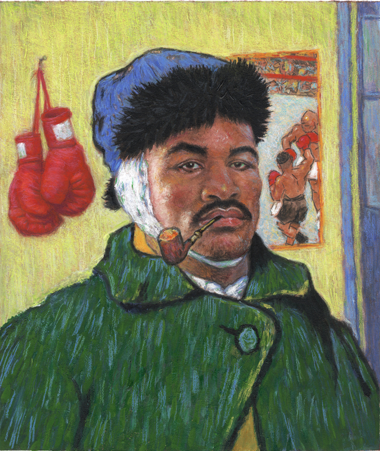 Evander Hollyfield, James Benley, James Bentley art, James Bentley artist, James Bentley illustration, James Bentley illustrator, illustration, illustration art, illustrator, illustration artists, contemporary illustration, artwork