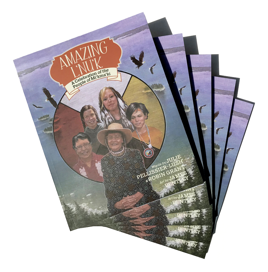 L'nu'k book display, James Bentley art, James Bentley artist, James Bentley illustration, James Bentley illustrator, illustration, illustration art, illustrator, illustration artists, contemporary illustration, artwork