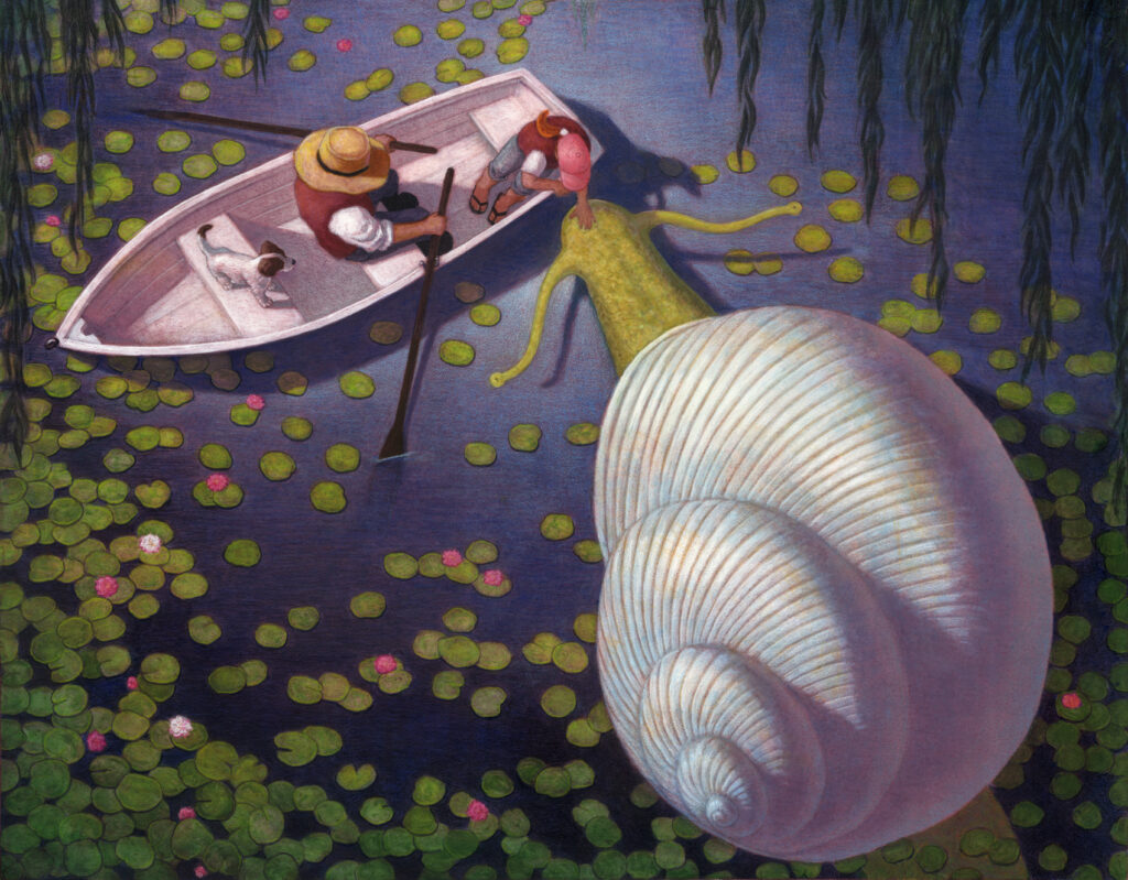 Great Giant Snail, The great Giant Sea Snail, Gift of the Magi, James Benley, James Bentley art, James Bentley artist, James Bentley illustration, James Bentley illustrator, illustration, illustration art, illustrator, illustration artists, contemporary illustration, artwork, Great